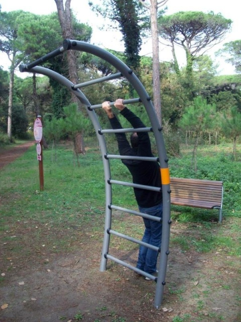euroform w - Norwell - attrezzature fitness per esterno  - attrezzature sport per spazi pubblici - palestra outdoor Cervia - outdoor gym in parco pubblico - gente si allena in parco fitness all