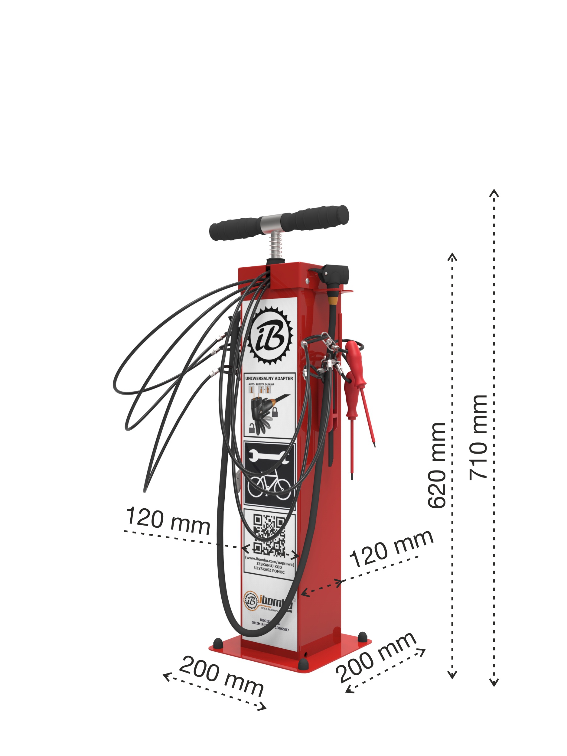 Reparatursäulen für Fahrräder ☑️ Fahrradpumpe