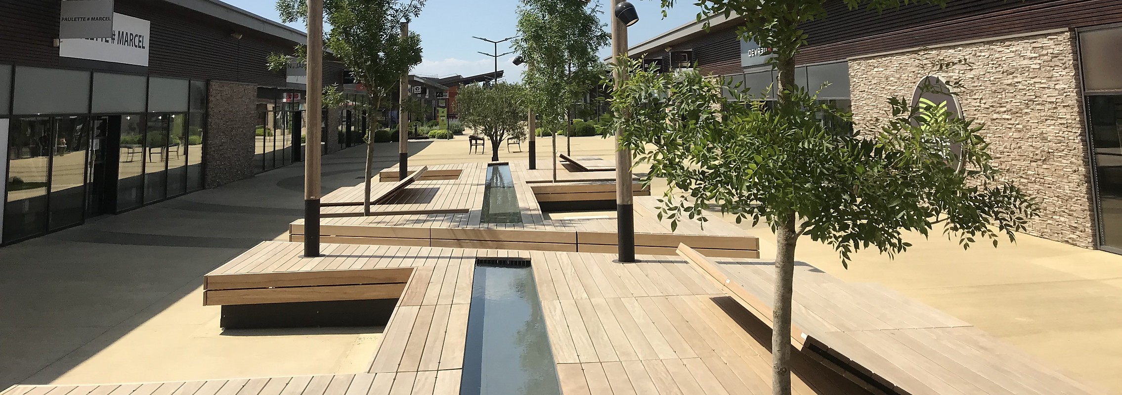 euroform w - arredo urbano - isola di seduta - isola modulare di seduta