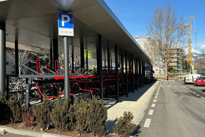 La nuova Velostazione alla stazione ferroviaria di Bressanone