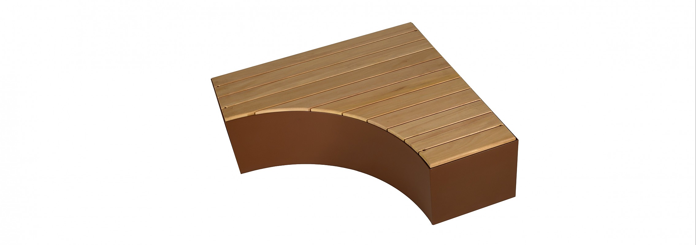 euroform w - Stadtmobiliar - Sitzbank Holz - lounger - modulare Bank - Isola