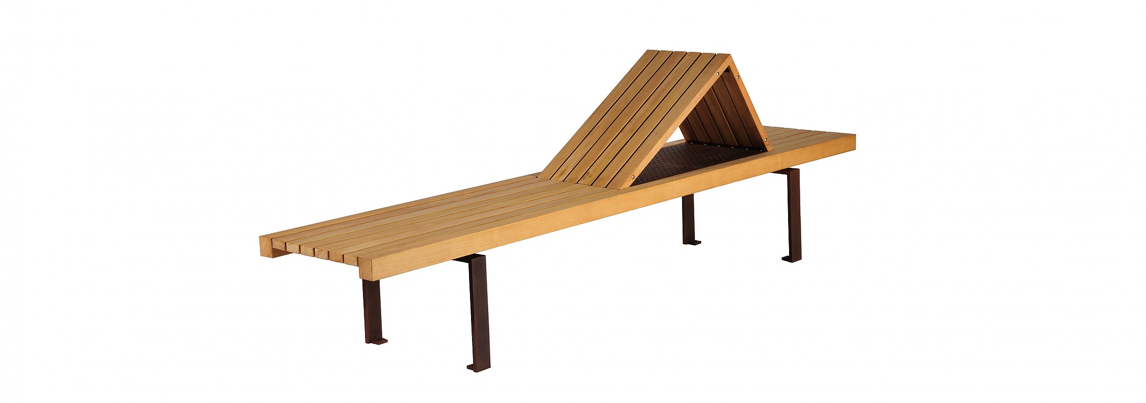 euroform w - Stadtmobiliar - chaise longue - lounger - Linea 395 - Sitzbank Holz - Liege