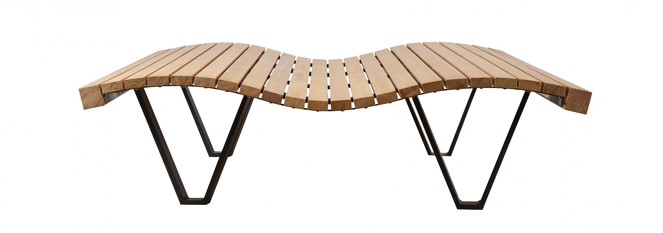 euroform w - arredo urbano - sdraio - chaise lounge - Linea Onda - panchina legno