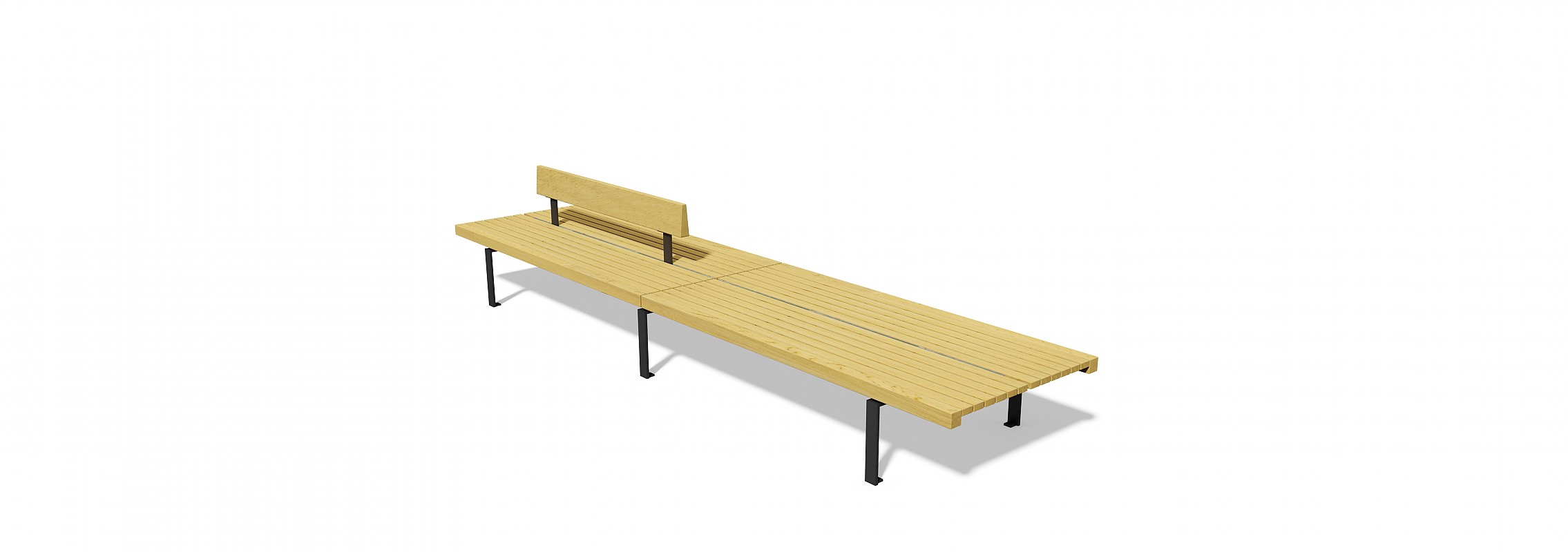 euroform w - Stadtmobiliar - Sitzbank Holz - Linea 382