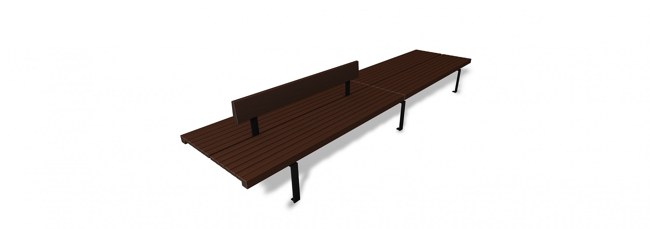 euroform w - Stadtmobiliar - Sitzbank Holz - Linea 382