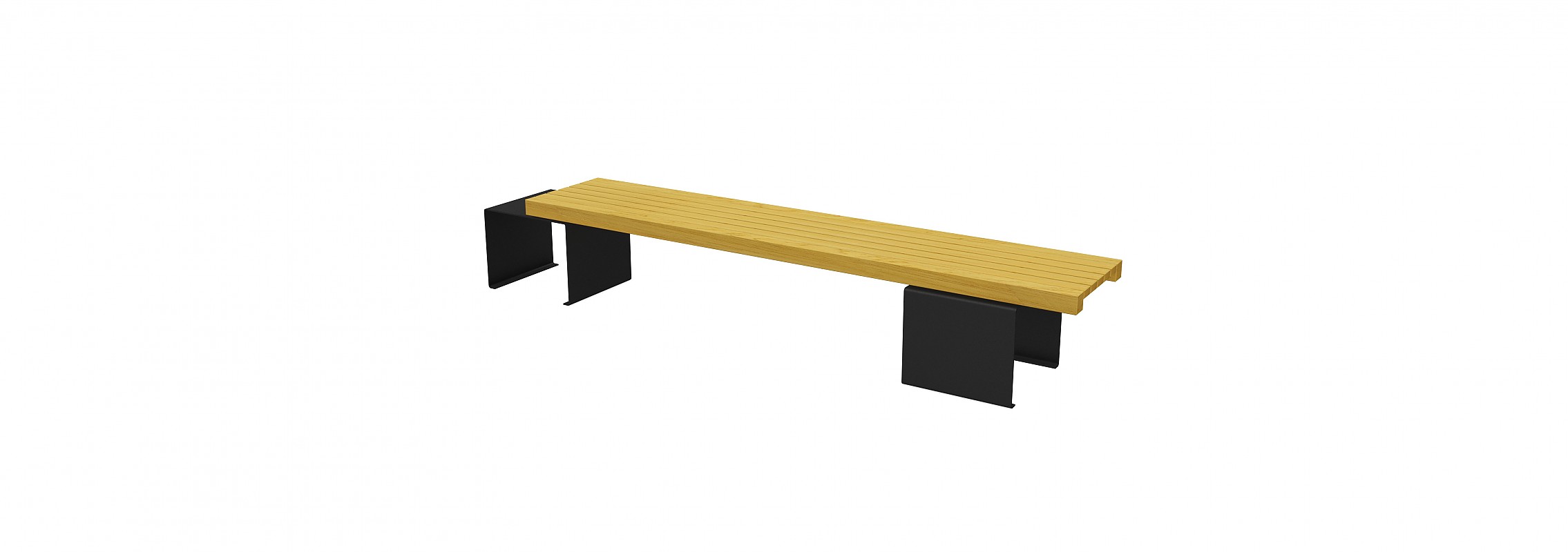 euroform w - urban furniture - park bench wood - Linea 387 light - seating