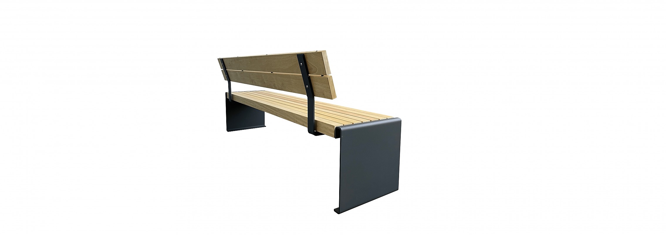 euroform w - urban furniture - park bench wood - seating - Aron