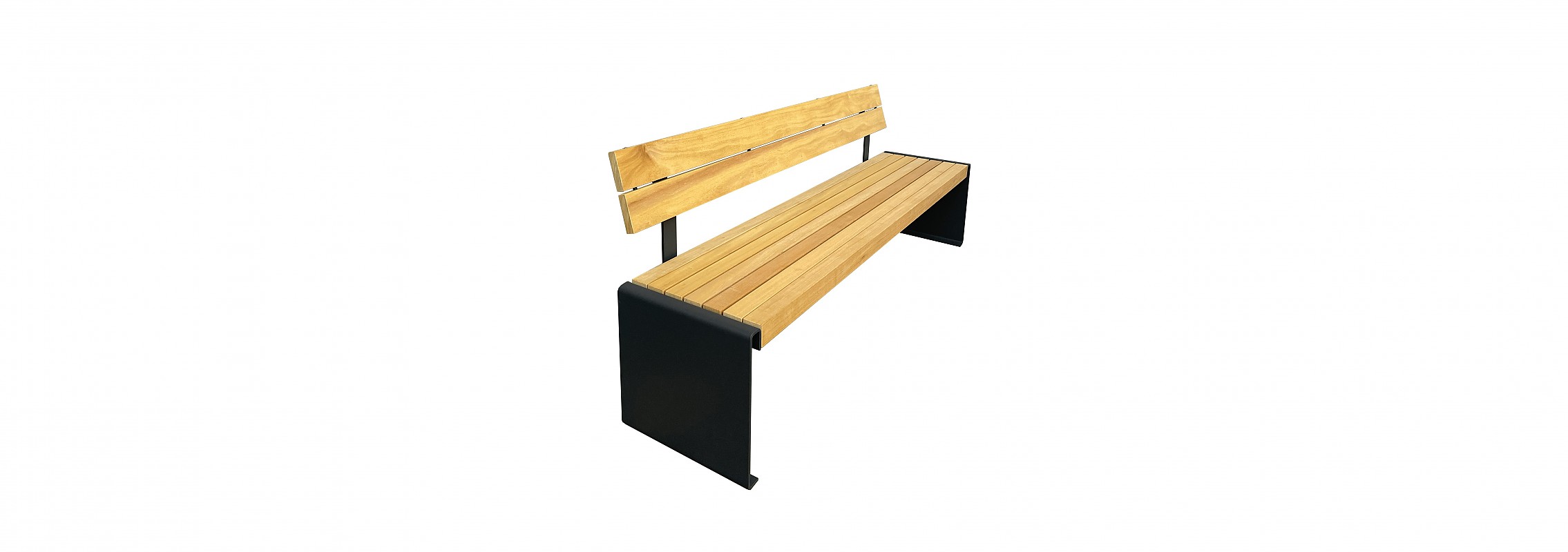 euroform w - urban furniture - park bench wood - seating - Aron