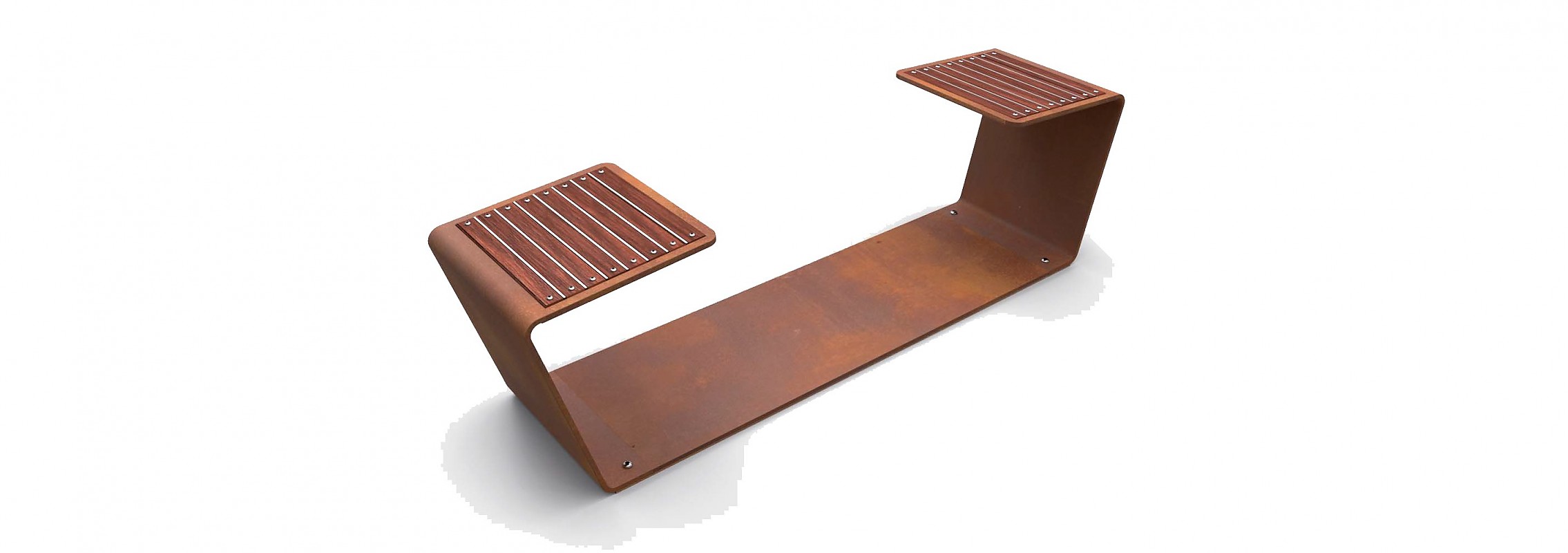 euroform w - Stadtmobiliar - Sitzbank Metall - Clip - Hocker