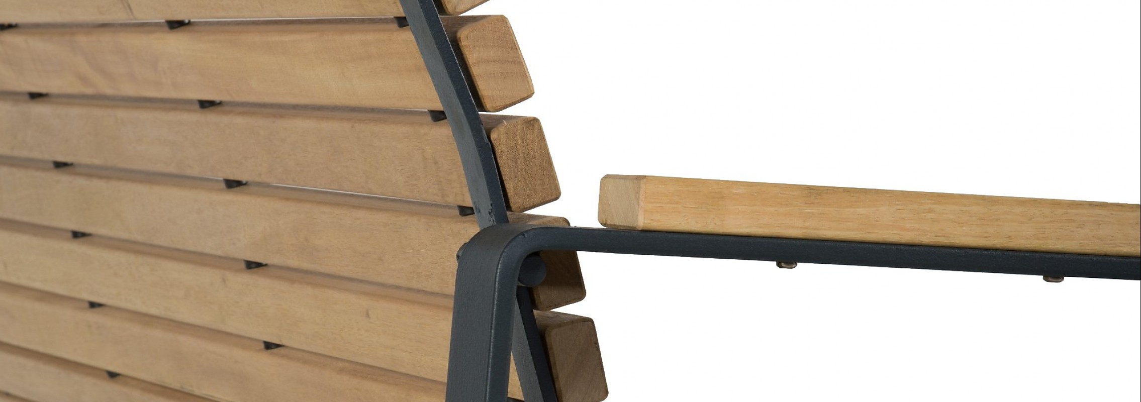 euroform w - urban furniture - park bench wood - seating - Comfort