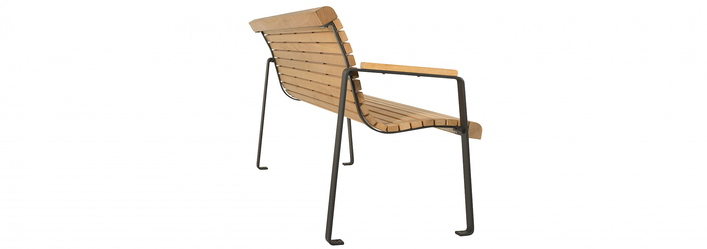 euroform w - urban furniture - park bench wood - seating - Comfort