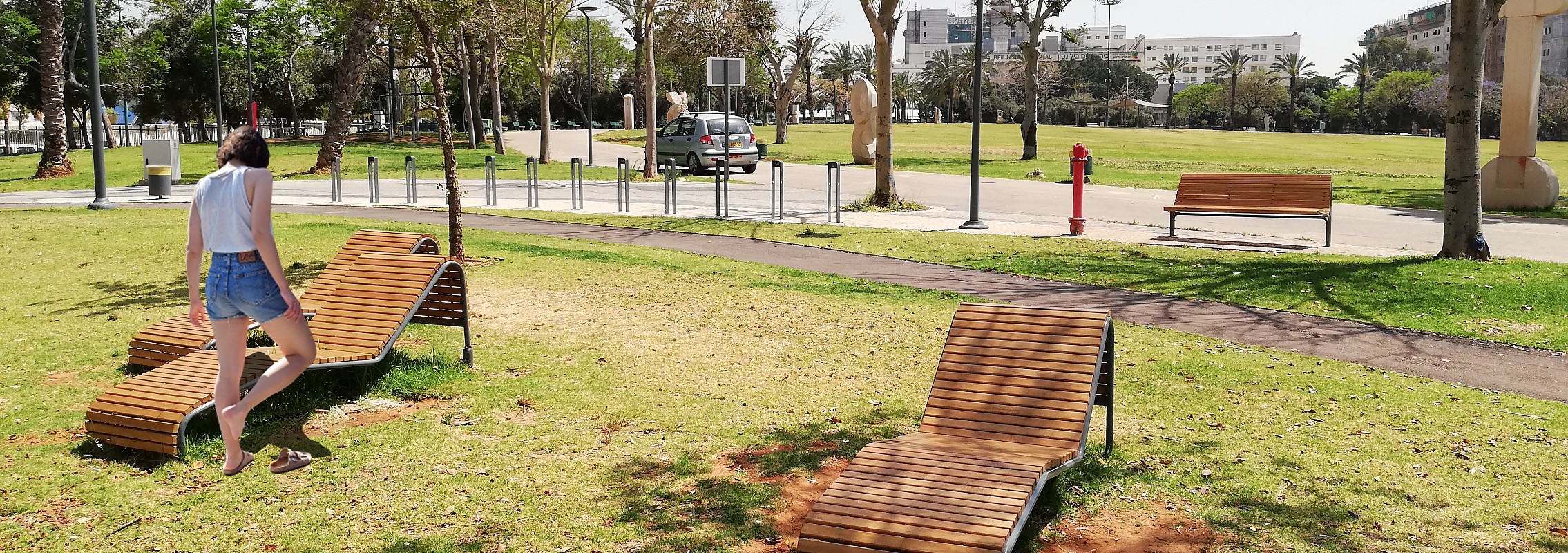 euroform w - arredo urbano - sdraio - chaise lounge - Contour 340 - panchina legno