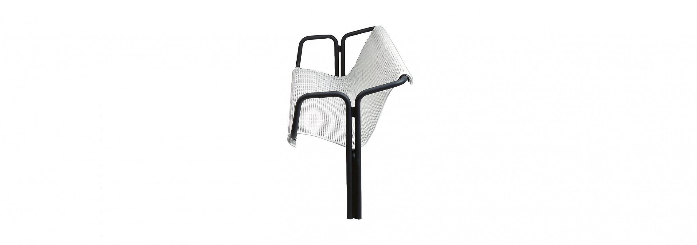 euroform w - urban furniture - park bench metal - seating - Contour Senior M - senior bench