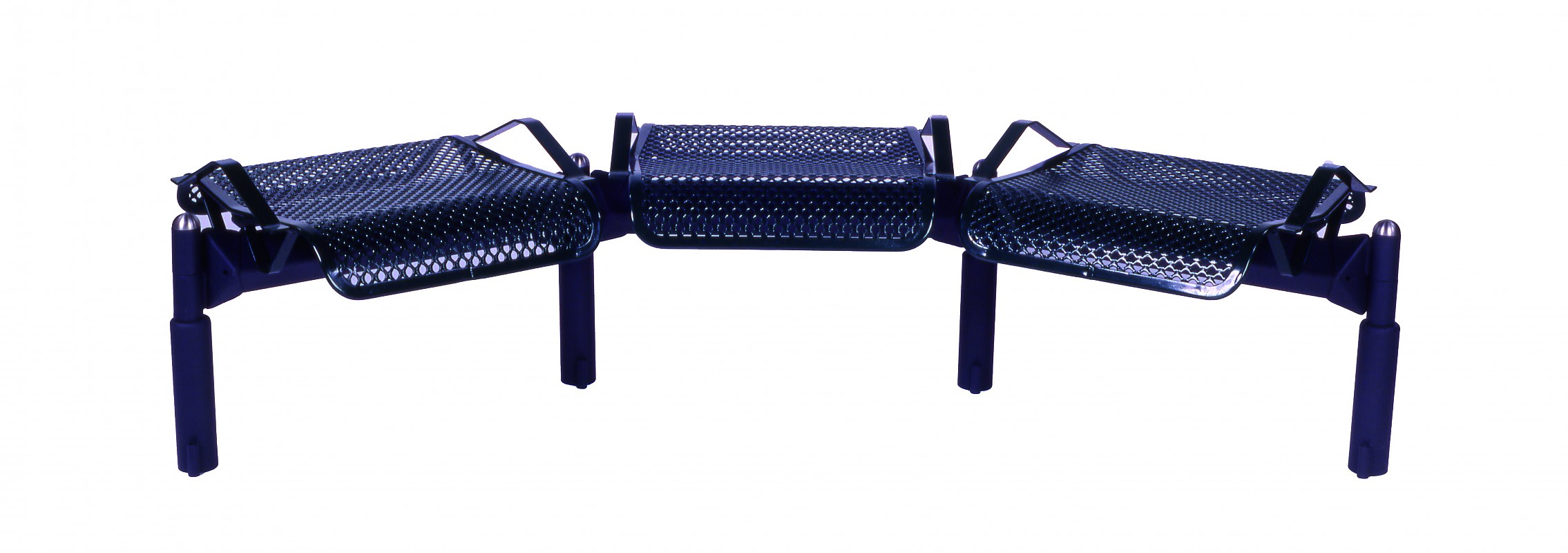 euroform w - urban furniture - park bench metal - seating - Domino - bench top