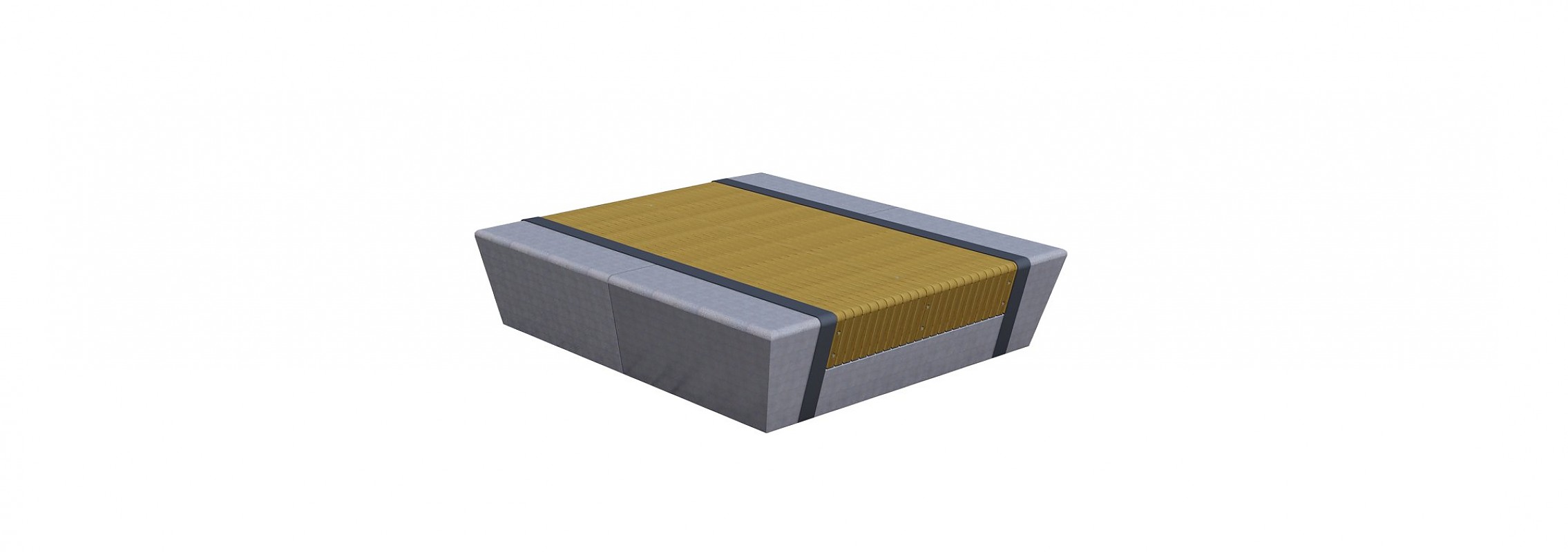 euroform w - Stadtmobiliar - Sitzbank Holz - lounger - modulare Bank - Isola