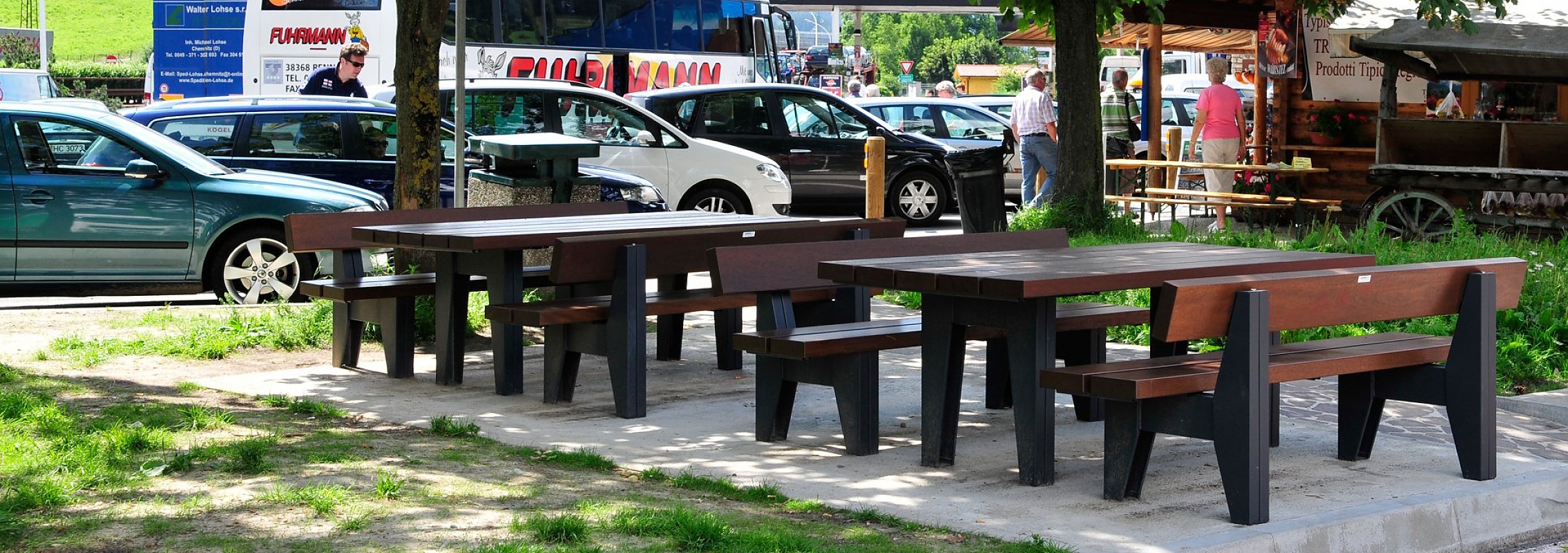 euroform w - arredo urbano - tavolo picnic - Block 90 - seduta legno