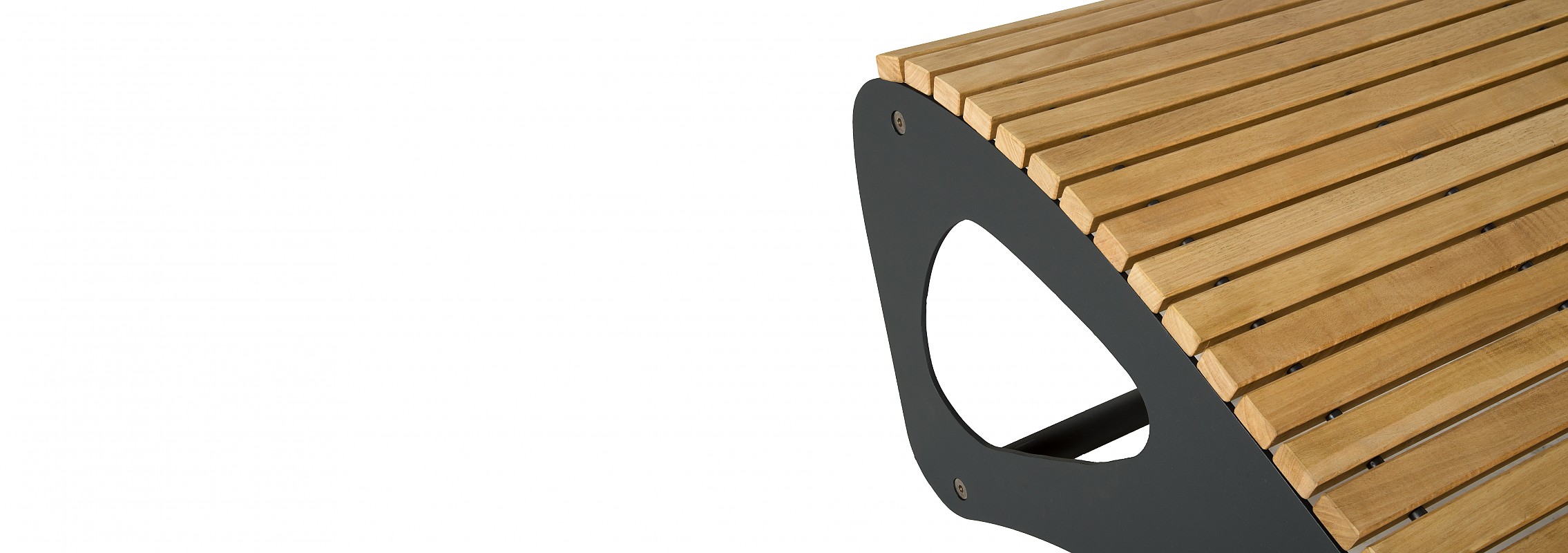 euroform w - urban furniture - chaise lounge - lounger - Allbed - park bench wood