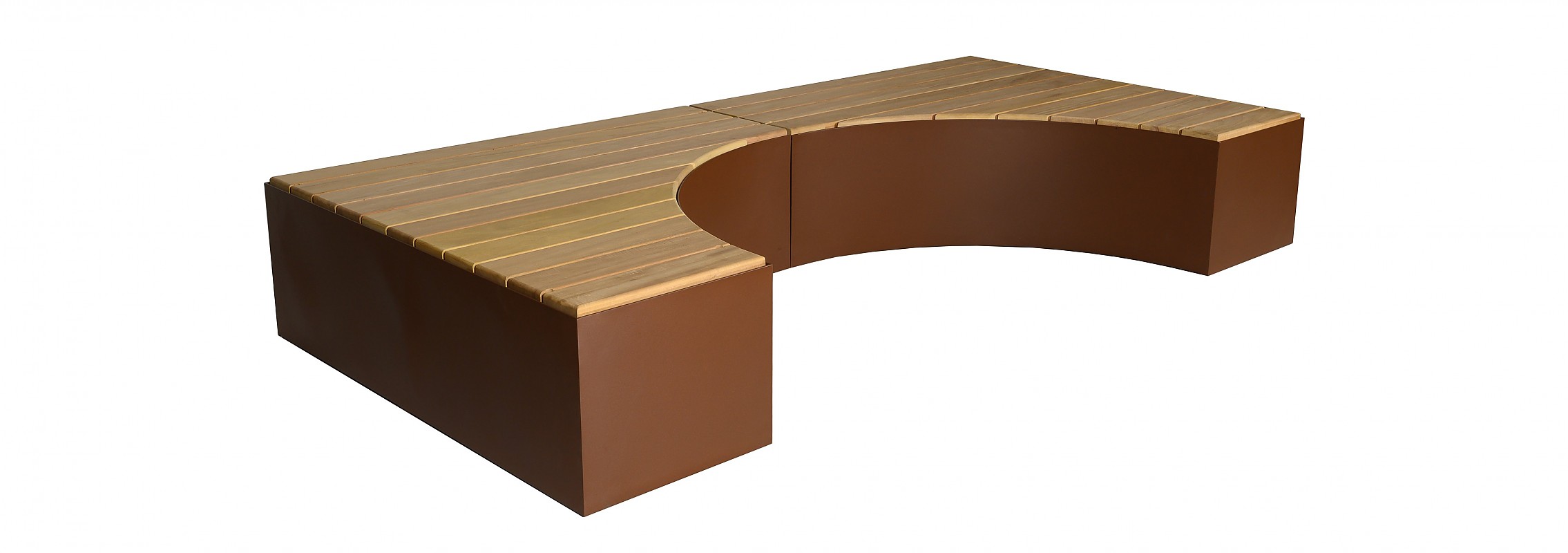 euroform w - Stadtmobiliar - Sitzbank Holz - lounger - modulare Bank - Isola