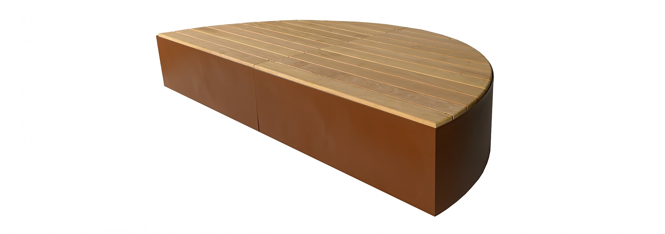 euroform w - Stadtmobiliar - Sitzbank Holz - lounger - modulare Bank - Isola