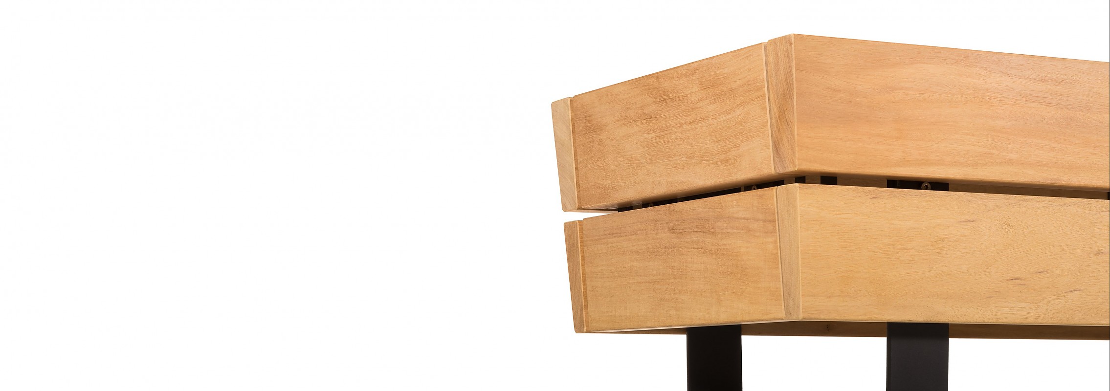 euroform w - urban furniture - park bench wood - seating - modular bench - Isola