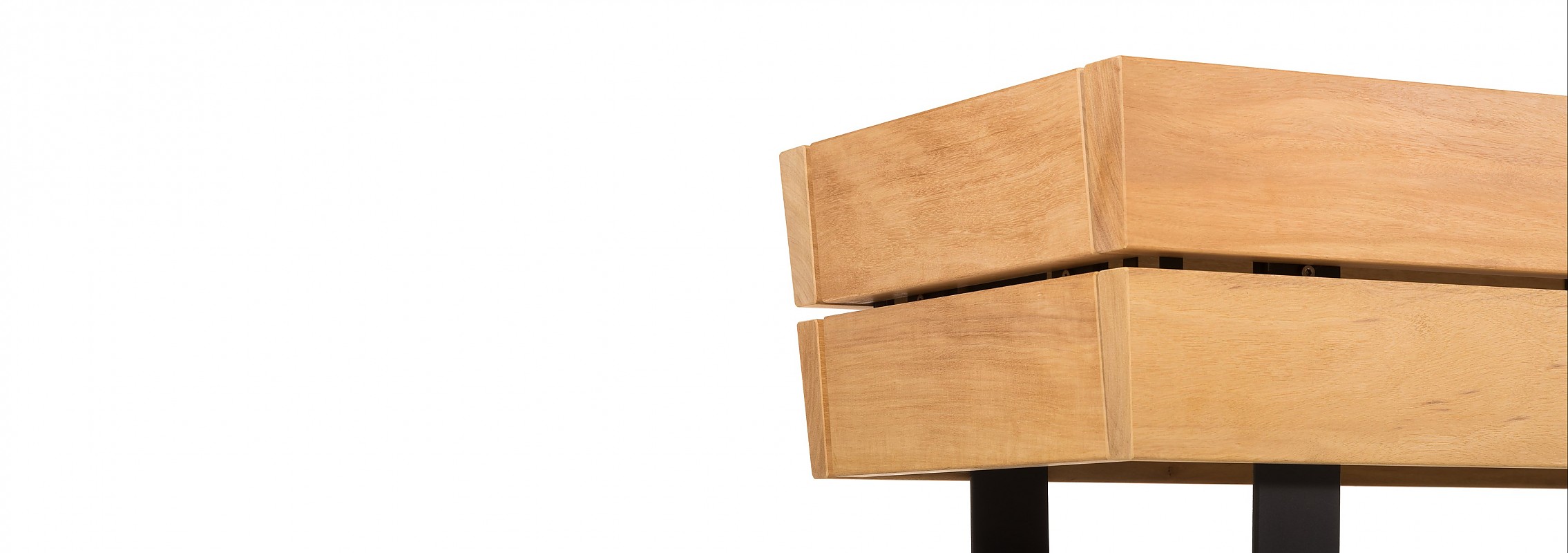 euroform w - urban furniture - park bench wood - seating - modular bench - Isola