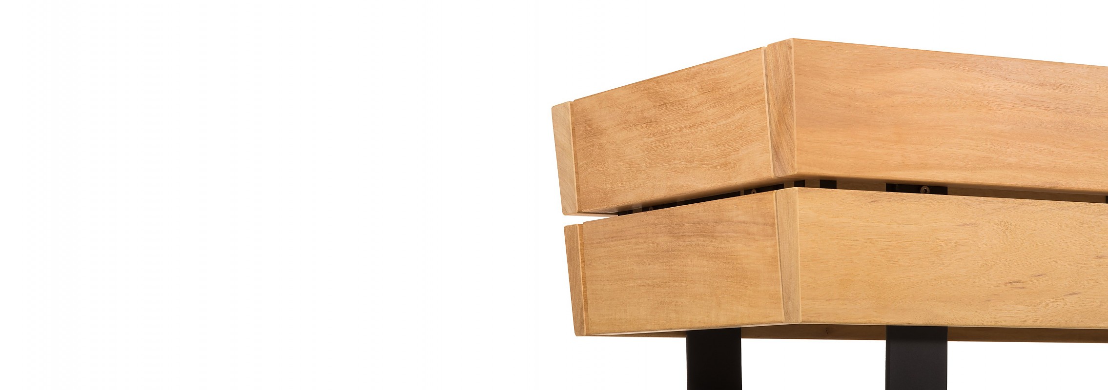 euroform w - urban furniture - park bench wood - seating - modular bench - Isola