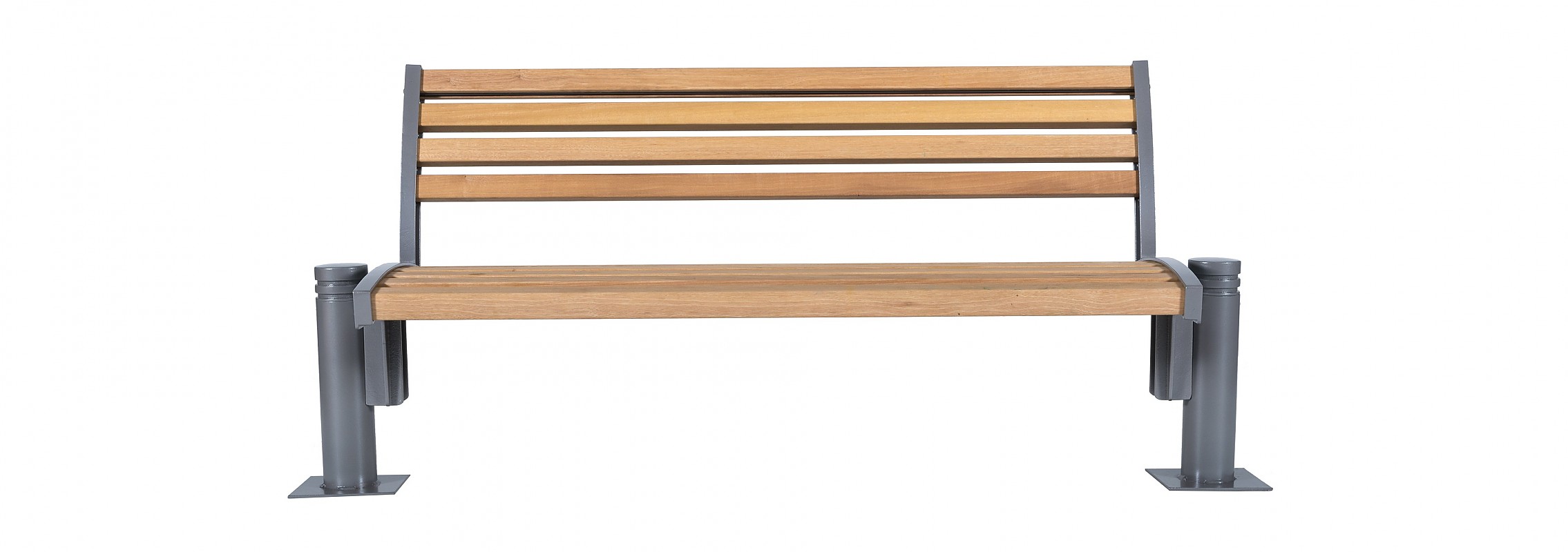 euroform w - urban furniture - park bench wood - seating - Fritz