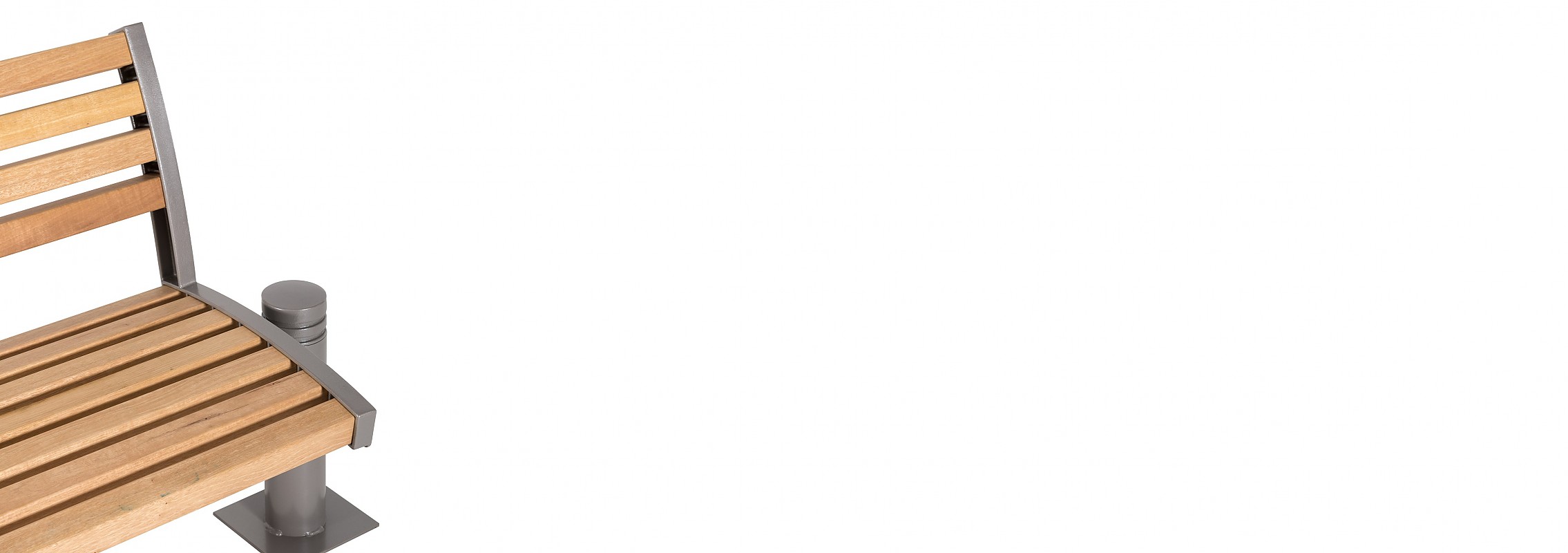 euroform w - urban furniture - park bench wood - seating - Fritz