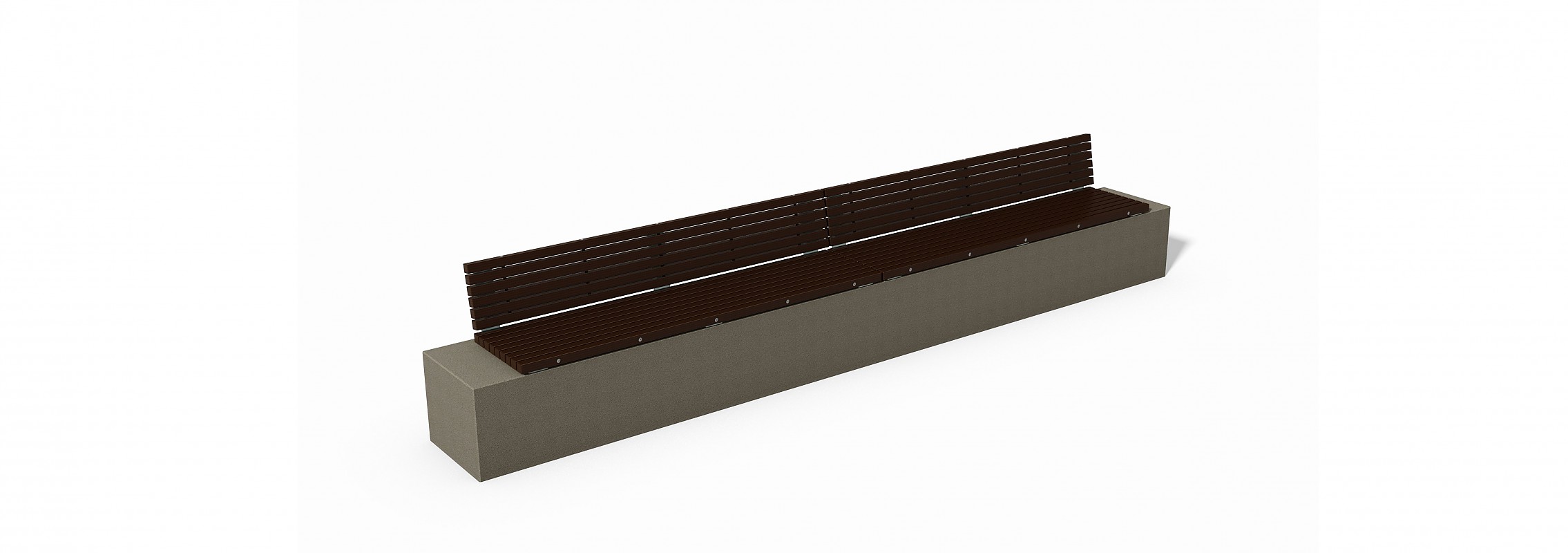 euroform w - urban furniture - park bench wood - seating - Block 99 - bench top