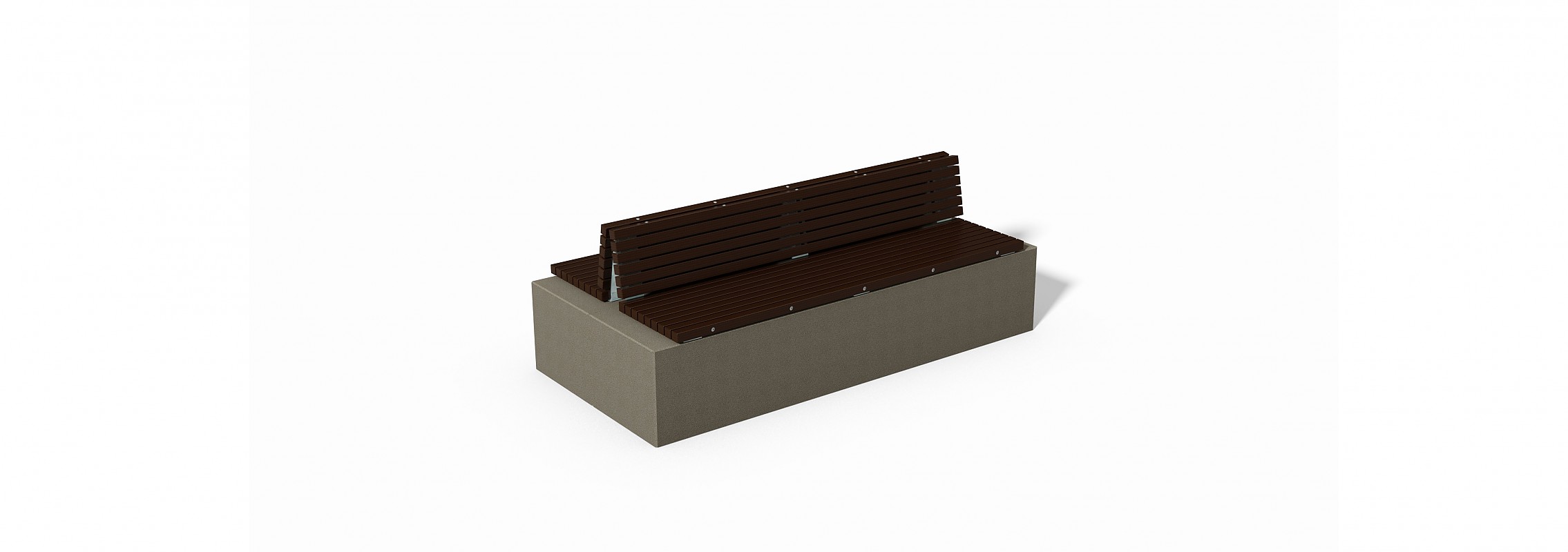 euroform w - urban furniture - park bench wood - seating - Block 99 - bench top