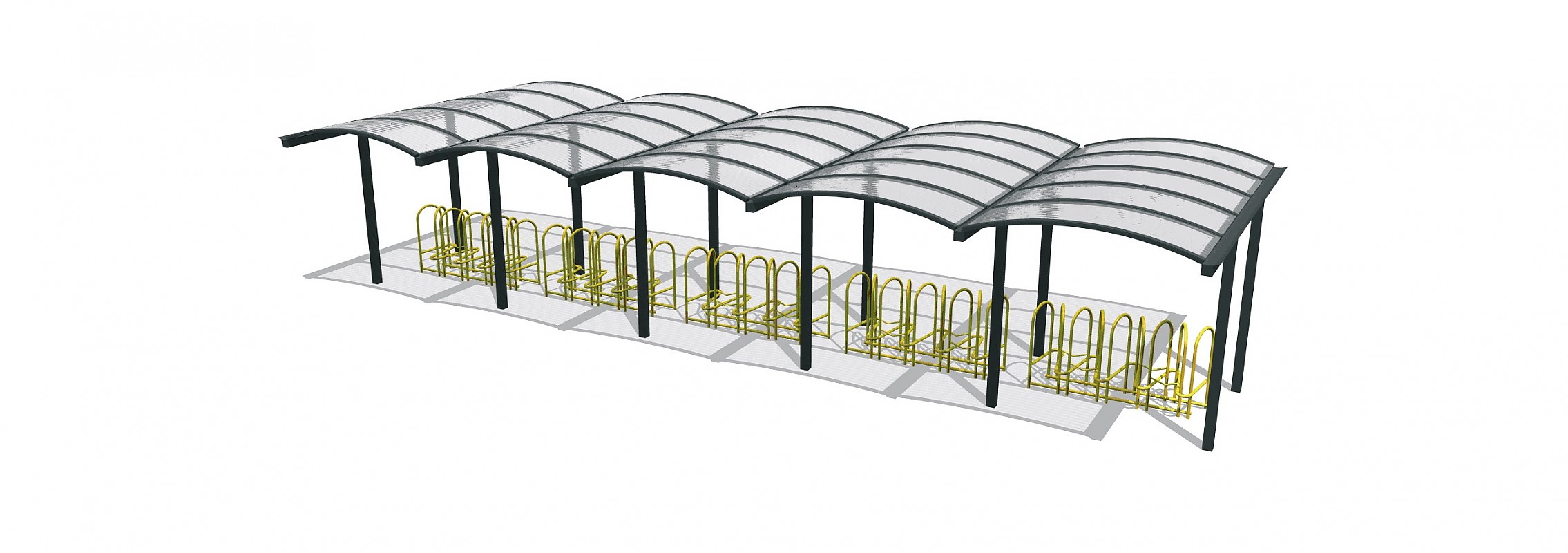 euroform w - urban furniture - bike shelter - bike racks - Galleria