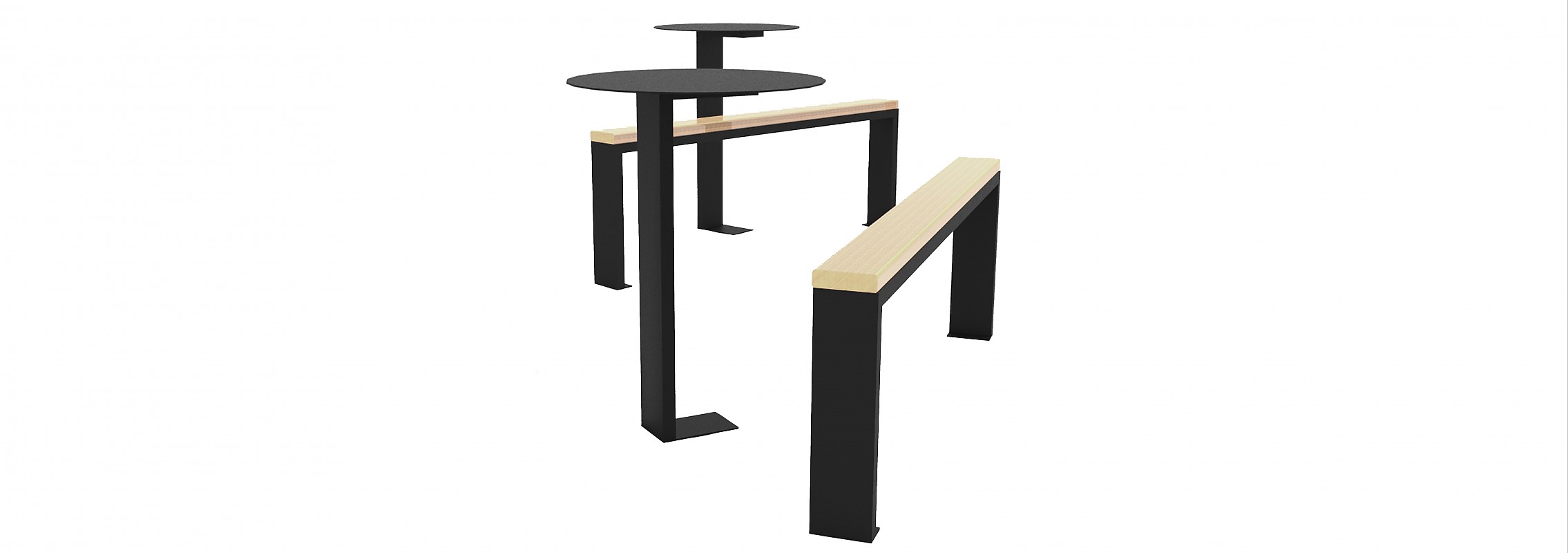 euroform w - arredo urbano - tavolo picnic - Ing - seduta legno - tavolo