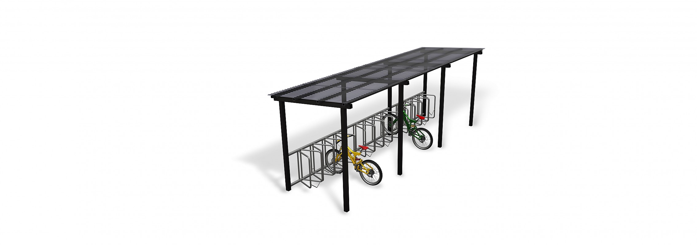 euroform w - urban furniture - bike shelter - bike racks - Light
