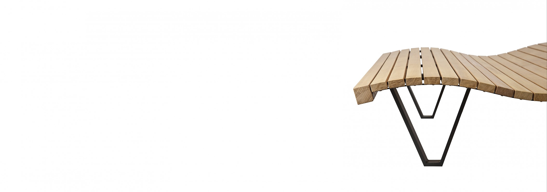 euroform w - Stadtmobiliar - Sitzbank Holz - Linea Onda - Liege