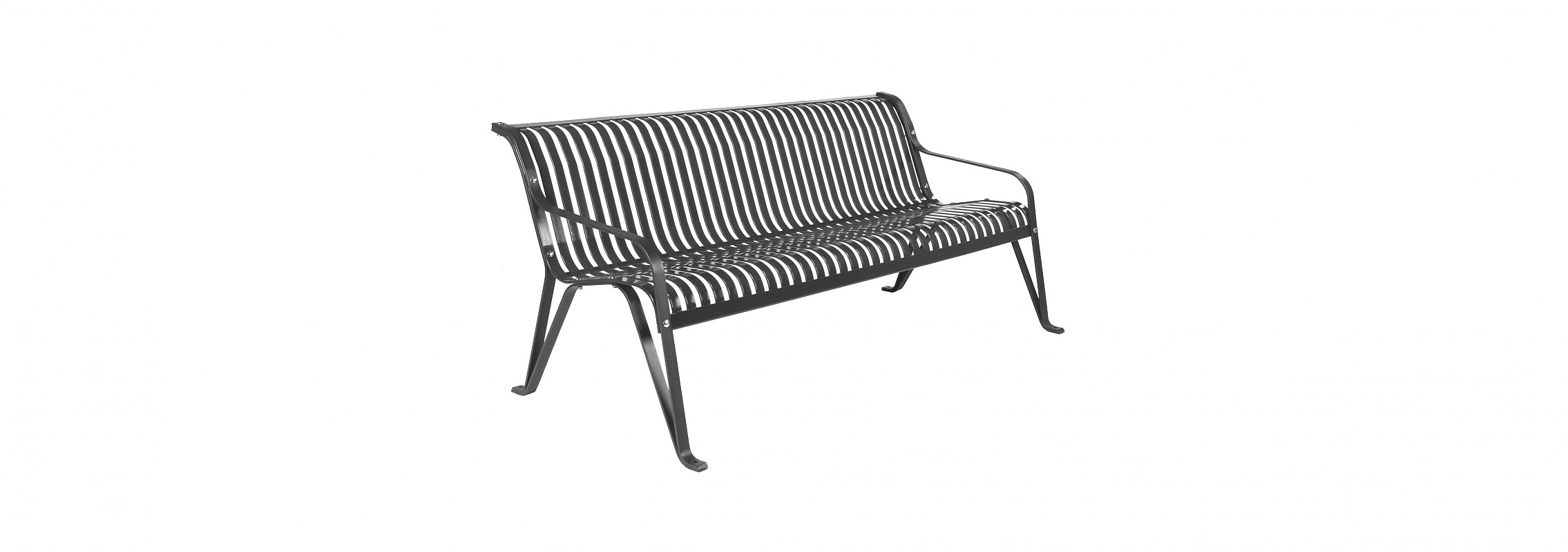 euroform w - urban furniture - park bench metal - seating - Tulip