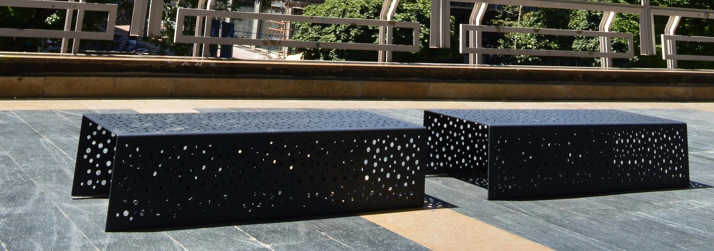 euroform w - arredo urbano - panchine metallo - sedute - Linea