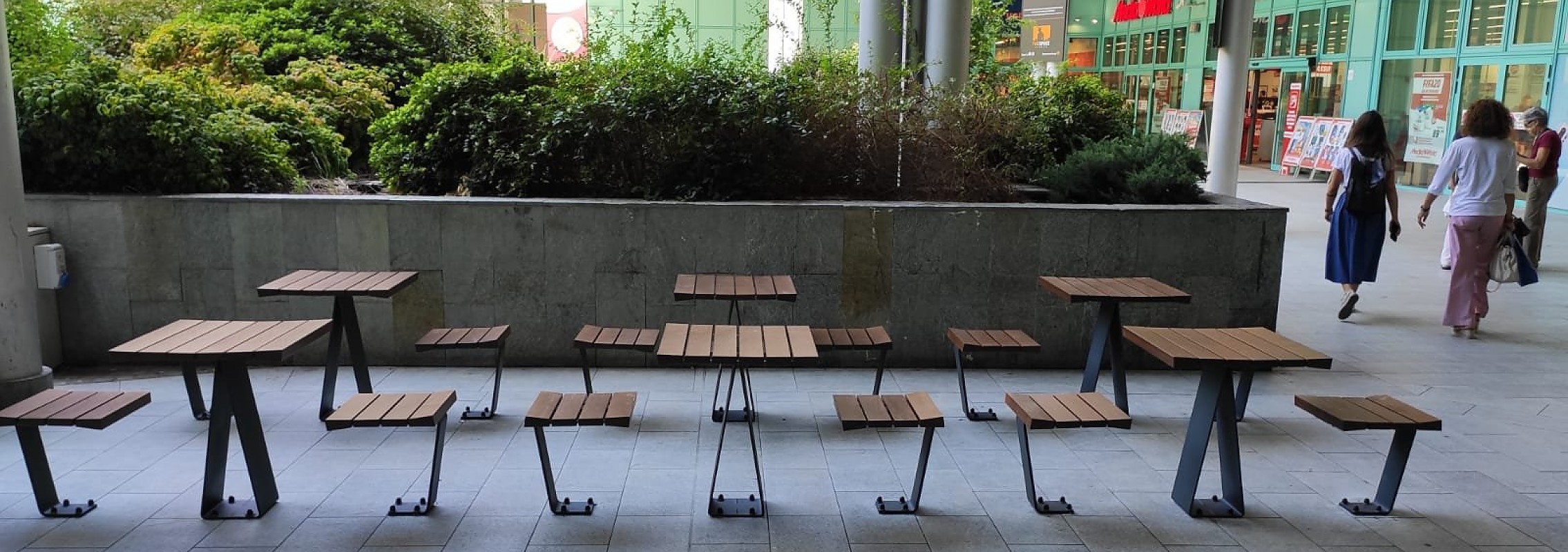 euroform w - arredo urbano - tavolo picnic - Zetapicnic - seduta legno