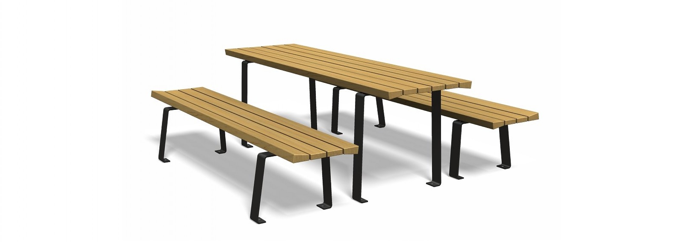 euroform w - urban furniture - pic nic set - table - Zetapicnic - park bench wood