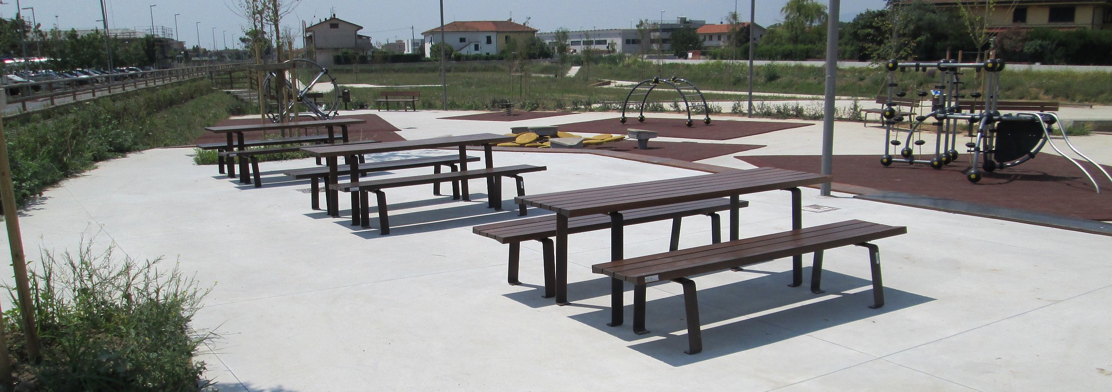 euroform w - urban furniture - pic nic set - table - Zetapicnic - park bench wood