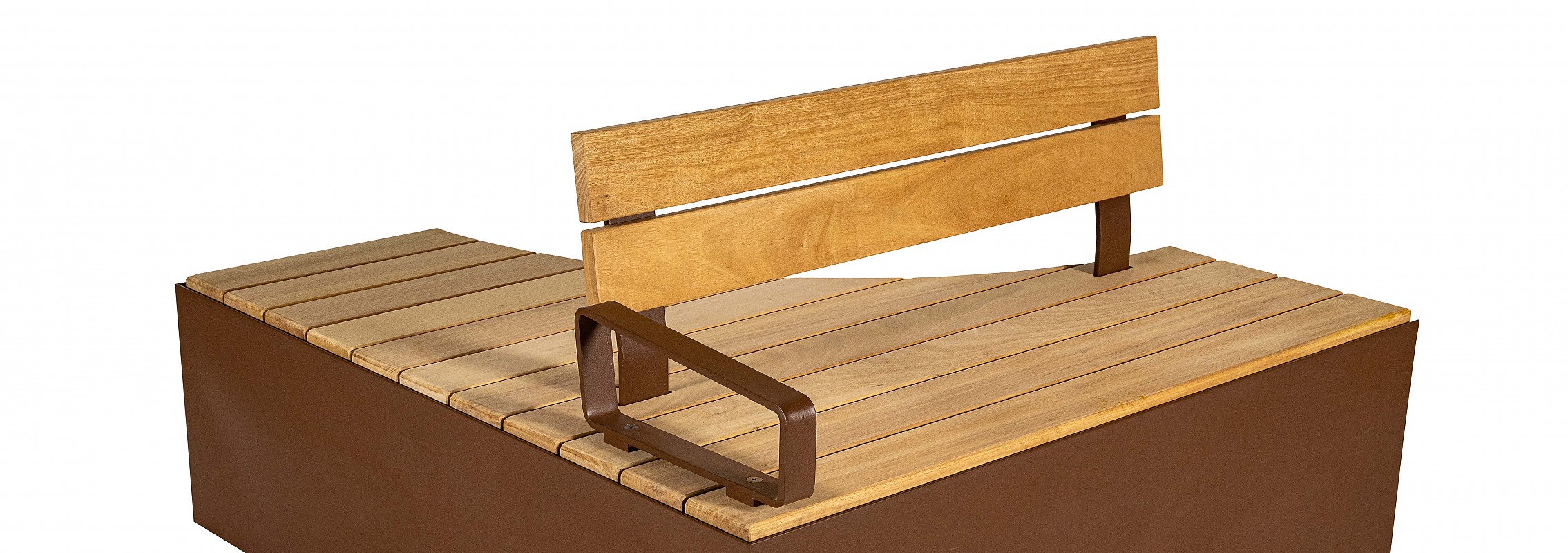 euroform w - Stadtmobiliar - Sitzbank Holz - lounger - modulare Bank - Isola